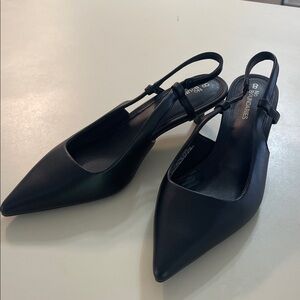 No Boundaries Black Slingback Heels